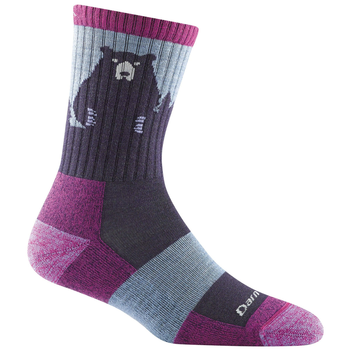 Womens Bear Town Micro Crew Light Cushion Sock