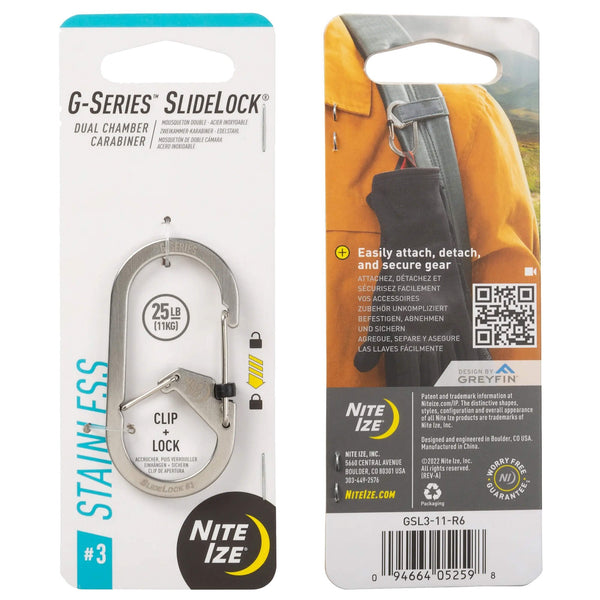 G Series Slidelock Dual Chamber Carabiner 3