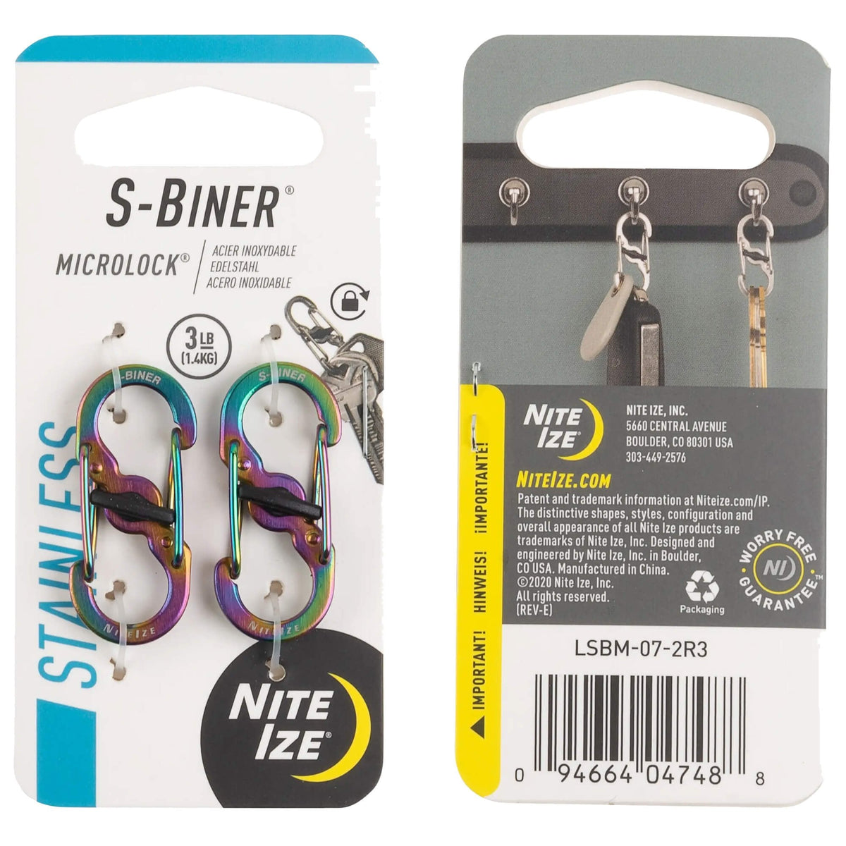 S Biner Microlock Stainless Steel 2 Pack