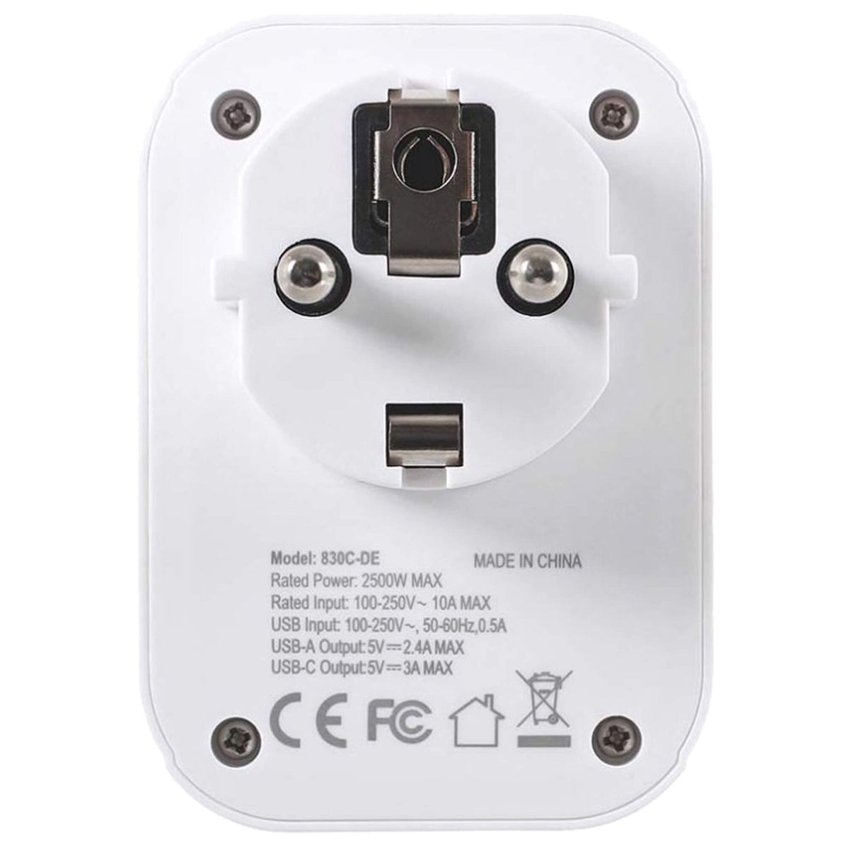 Europe Travel Adaptor + USB