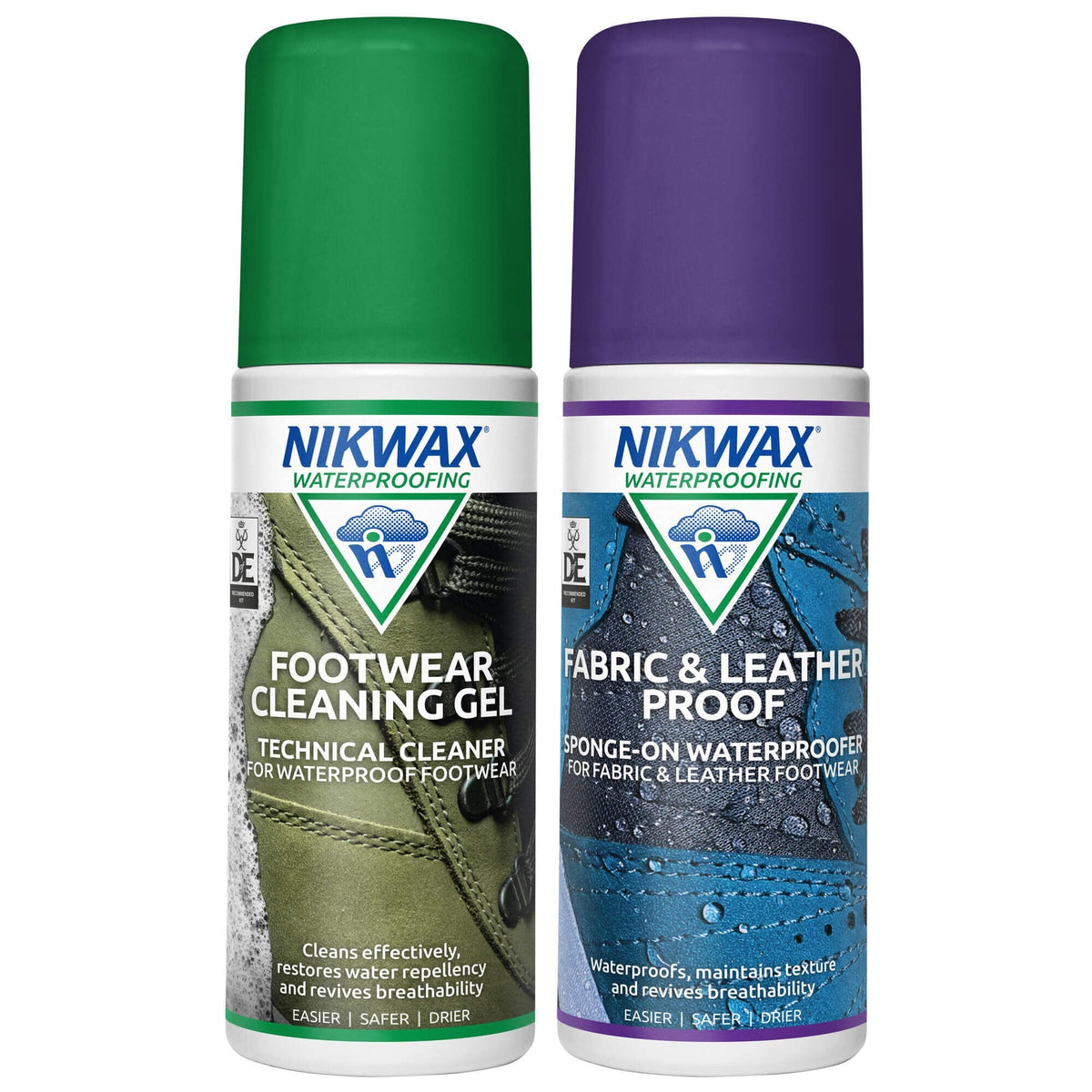 Footwear Cleaning Gel & Fabric & Leether Proof Twin Pack