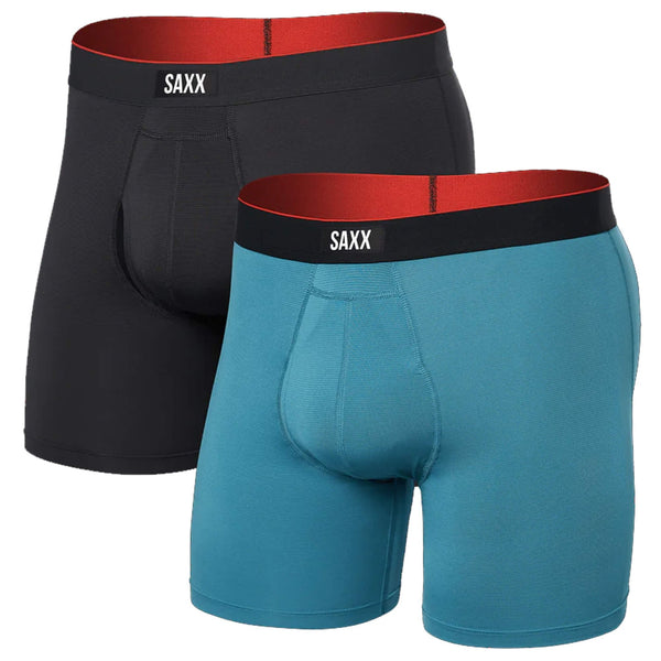 Multi Sport Mesh Boxer Brief Fly 2 Pack