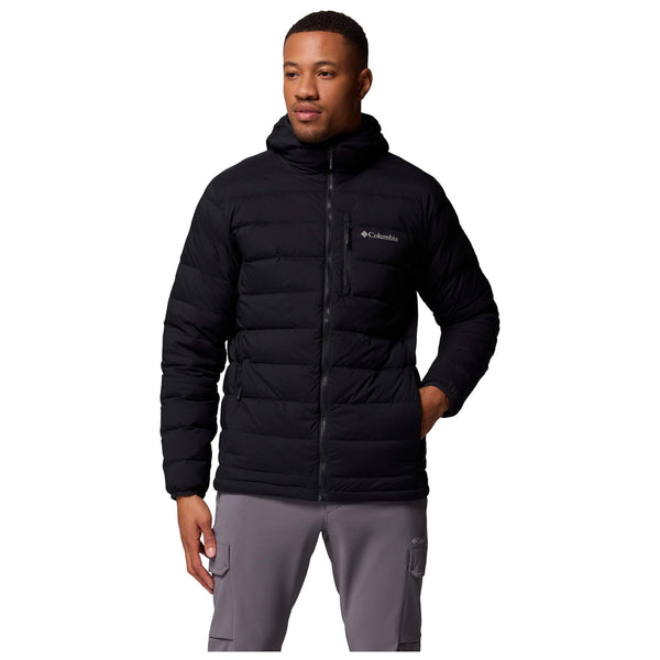 Mens Drift Peak Stretch Down Hooded Jacket