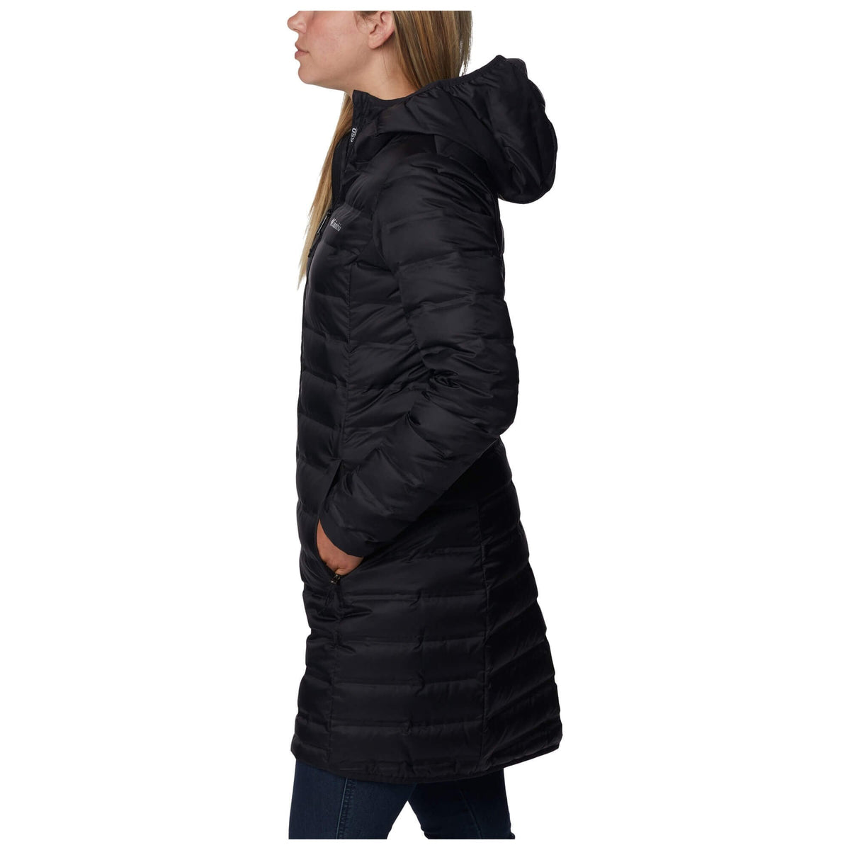 Womens Lake 22 II Down Long Hooded Jacket
