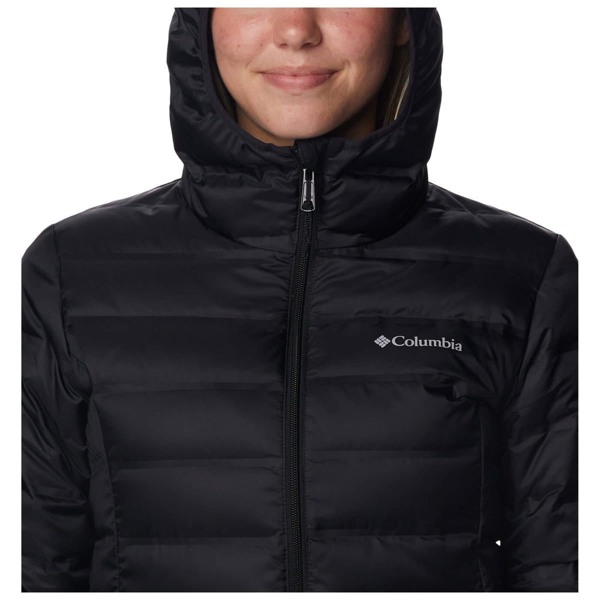 Womens Lake 22 II Down Long Hooded Jacket