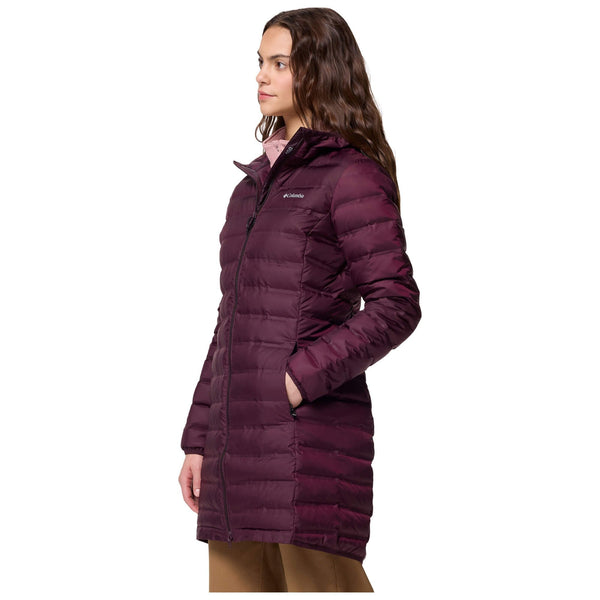 Womens Lake 22 II Down Long Hooded Jacket