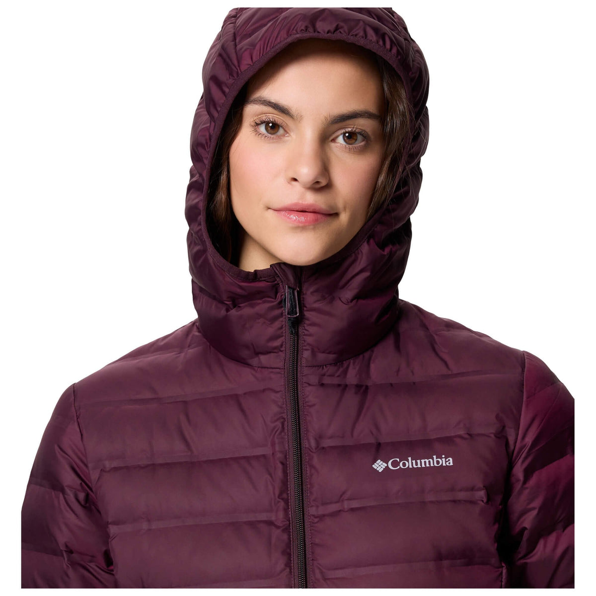 Womens Lake 22 II Down Long Hooded Jacket