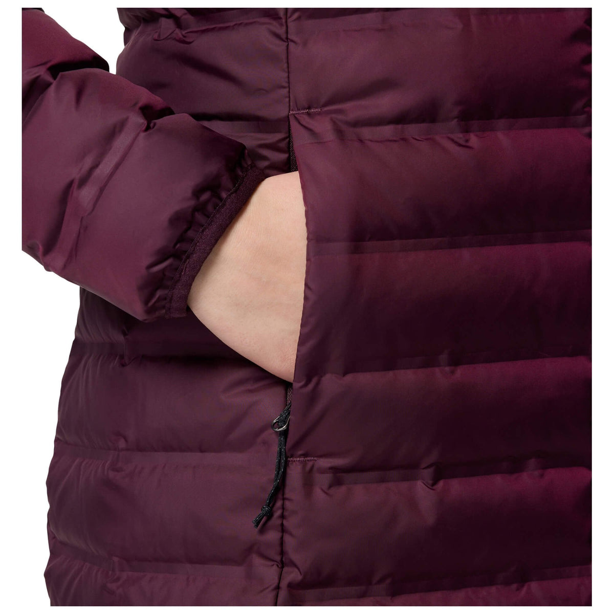 Womens Lake 22 II Down Long Hooded Jacket