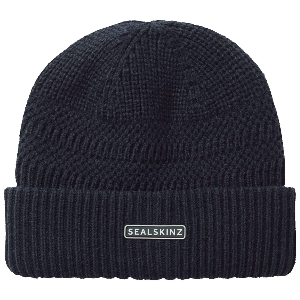 Gressenhall Waterproof Cold Weather Textured Stripe Roll Cuff Beanie