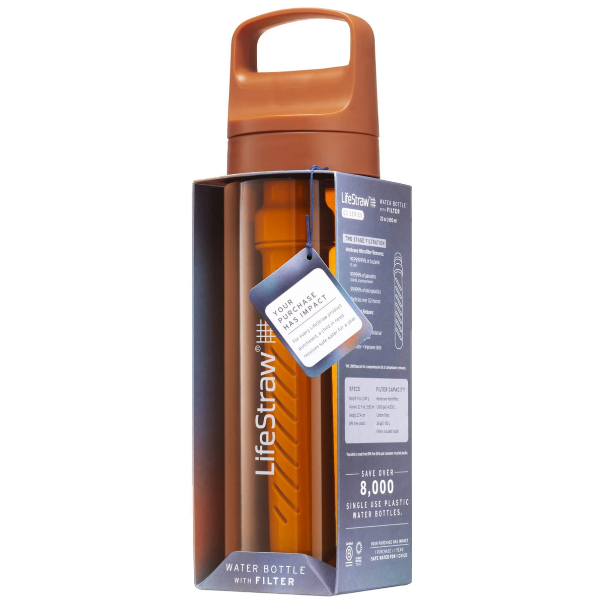 GO 2.0 Water Filter Bottle 650ml