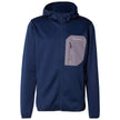 Mens Tall Heights Hooded Grid Fleece Full Zip