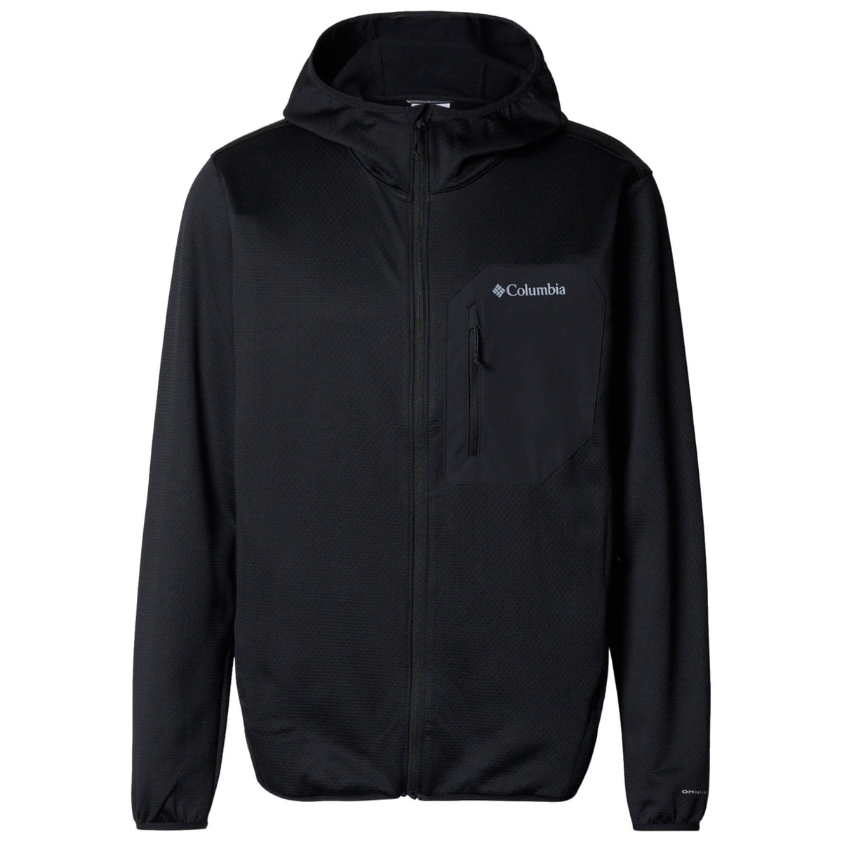 Mens Tall Heights Hooded Grid Fleece Full Zip