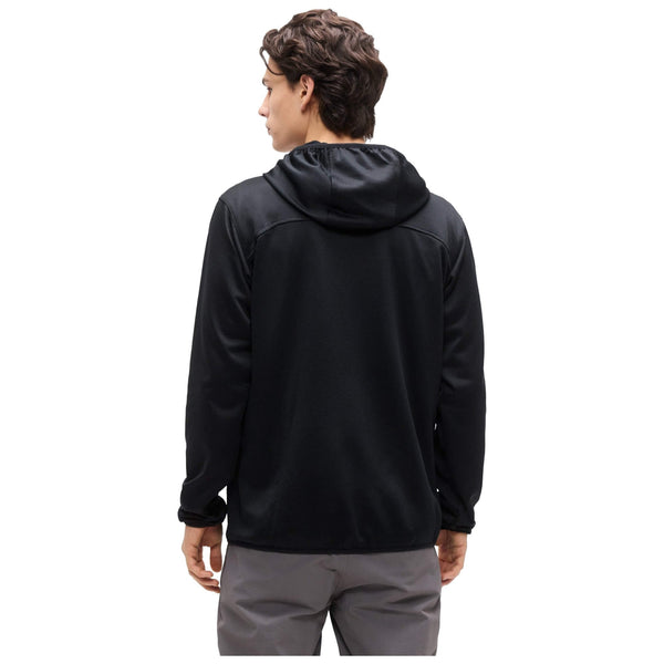 Mens Tall Heights Hooded Grid Fleece Full Zip