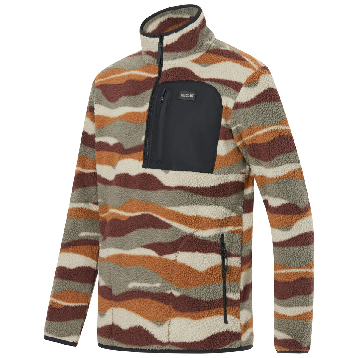 Mens Frankie Borg Half Zip