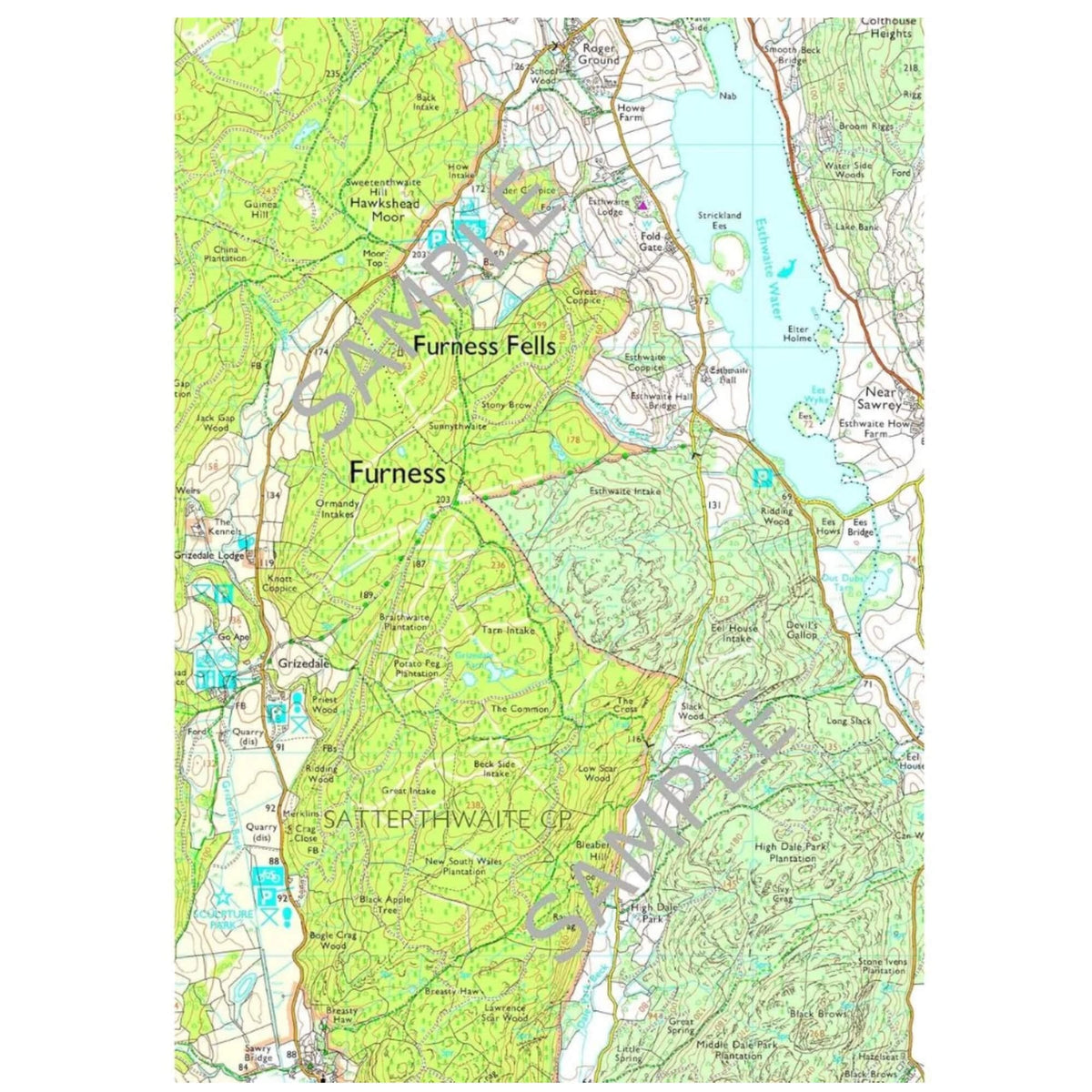 Central Lake District Map