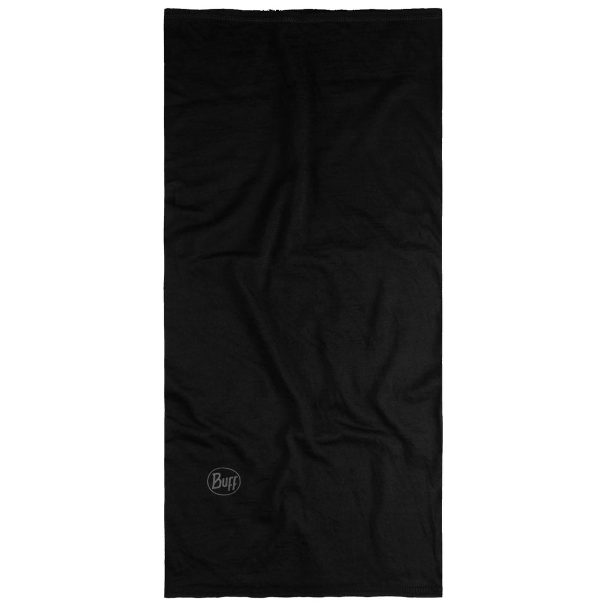 Lightweight Merino Wool Solid Black Buff