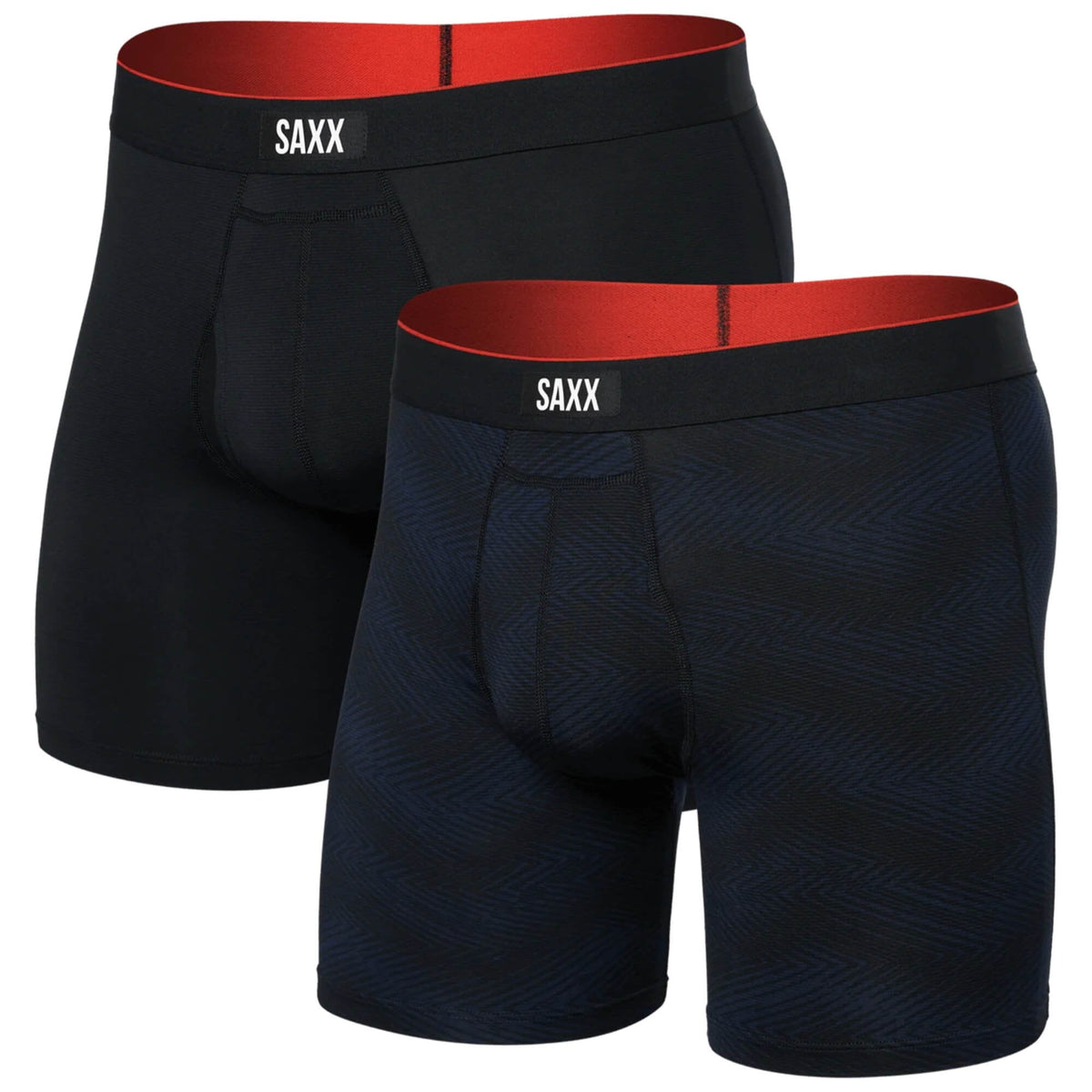 Mens Multi Sport Mesh Boxer Brief Fly 2 Pack
