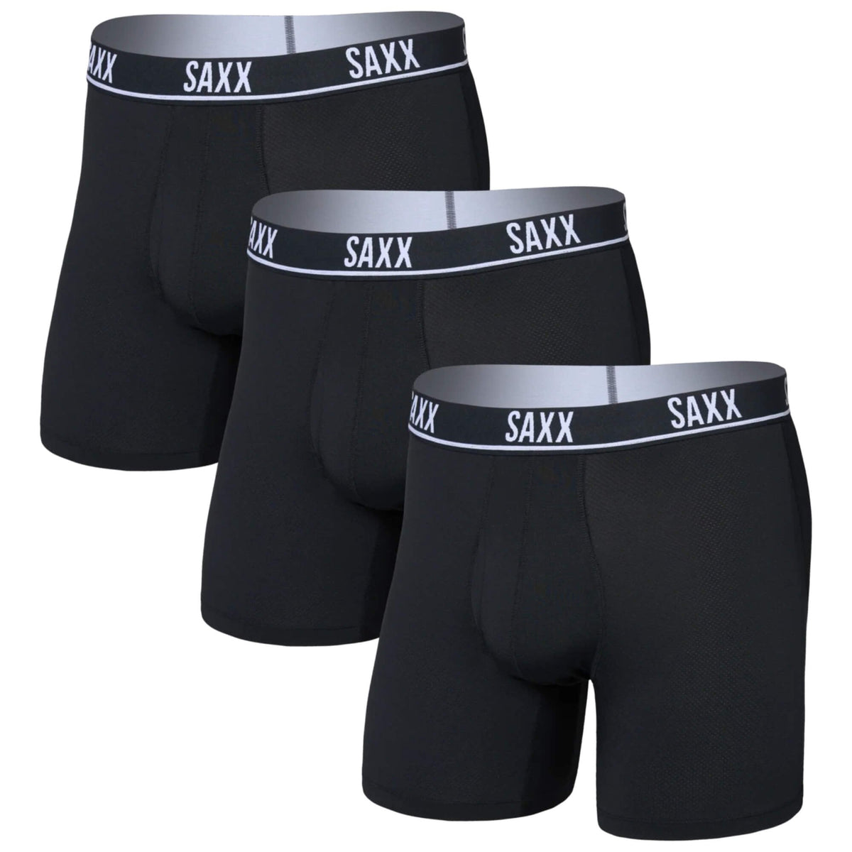 Mens Essential Performance Mesh Boxer Brief  Fly 3 Pack