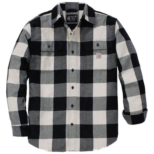 Mens Hubbard Loose Long Sleeve Plaid Shirt