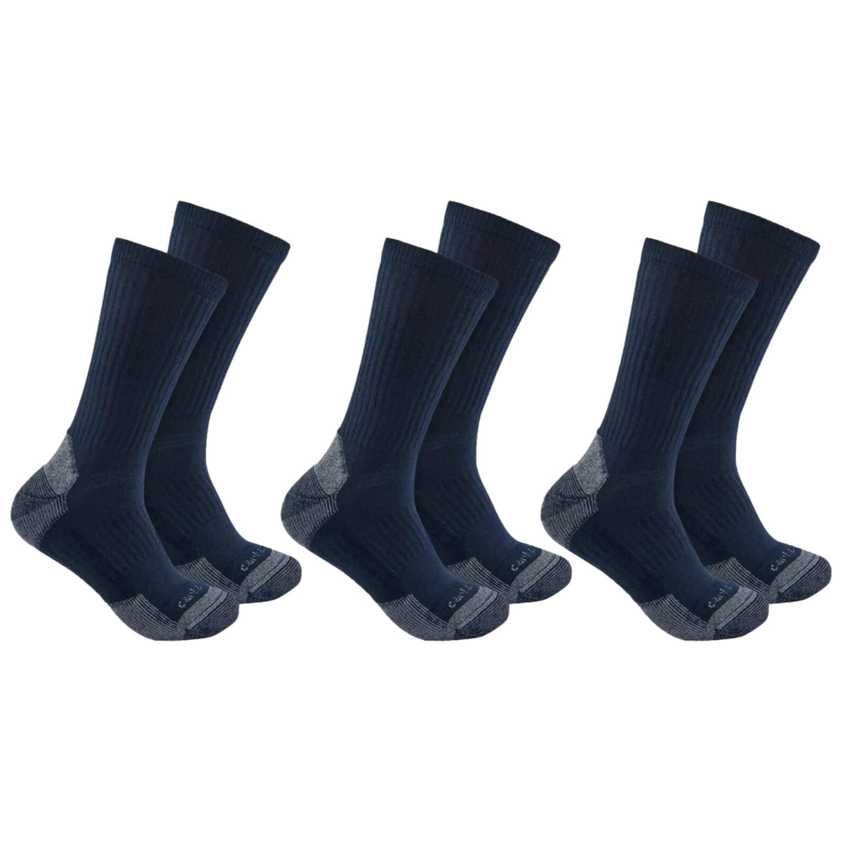 Midweight Cotton Blend Crew Sock 3 Pack