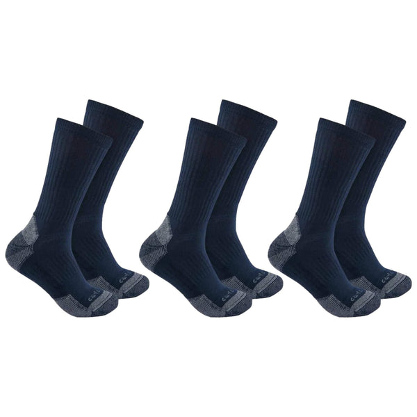 Midweight Cotton Blend Crew Sock 3 Pack