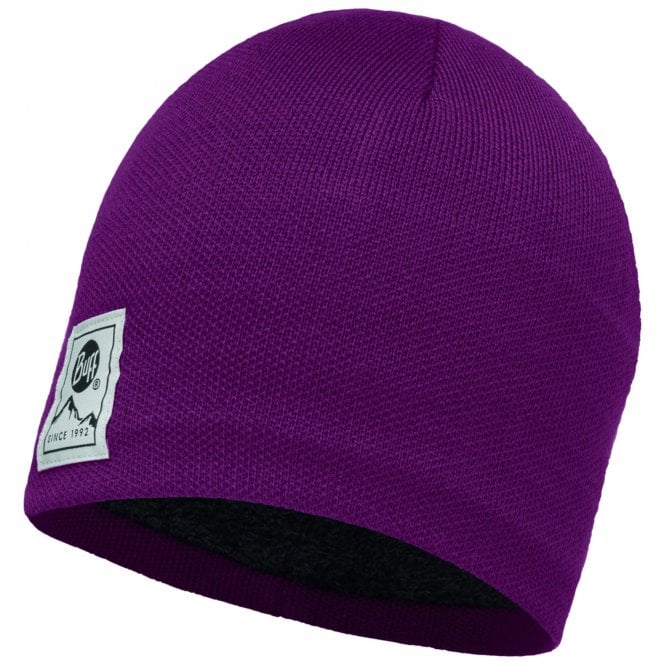 Buff Solid Knitted and Polar Hat