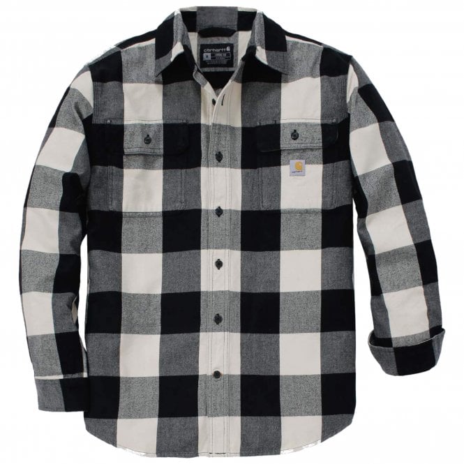 Carhartt Mens Hubbard Loose Long Sleeve Plaid Shirt