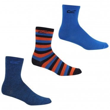 Childrens 3 Pair Outdoor Sock
