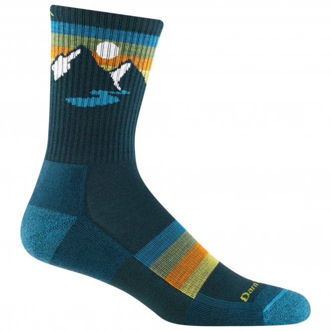 Darn Tough Mens Sunset Ridge Micro Crew Lightweight with Cushion