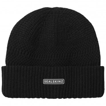 Gressenhall Waterproof Cold Weather Textured Stripe Roll Cuff Beanie