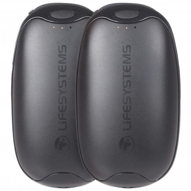 Lifesystems Rechargeable Dual Palm Handwarmer, USB & USB C Ports