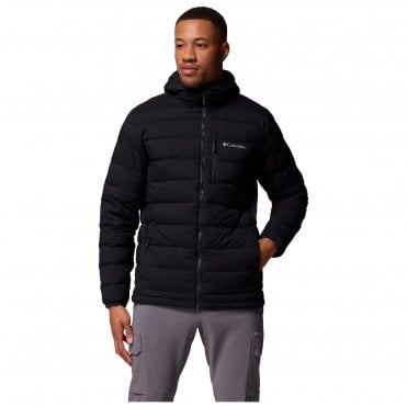 Mens Drift Peak Stretch Down Hooded Jacket