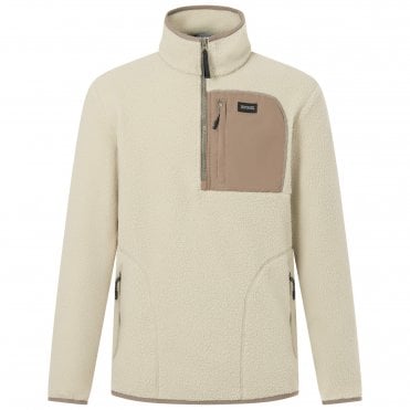 Mens Frankie Borg Half Zip