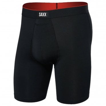 Mens Multi Sport Mesh Long Boxer Brief Fly
