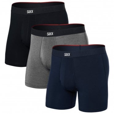 Mens Vibe Xtra Boxer Brief Fly 3 Pack