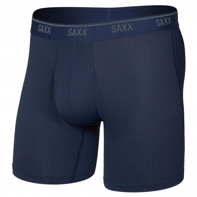 Saxx Mens Quest Quick Dry Mesh Boxer Brief Fly