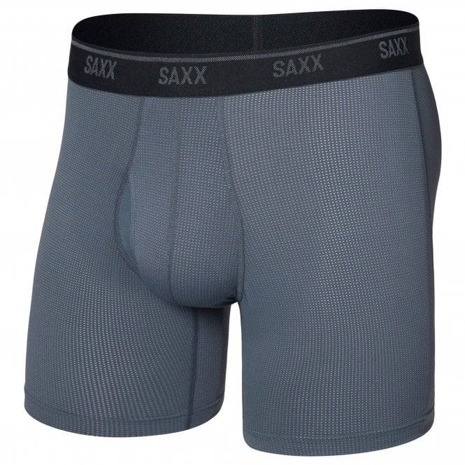 Saxx Mens Quest Quick Dry Mesh Boxer Brief Fly