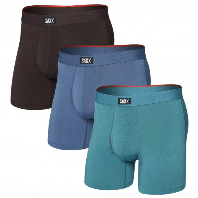Saxx Mens Vibe Xtra Boxer Brief 3 Pack