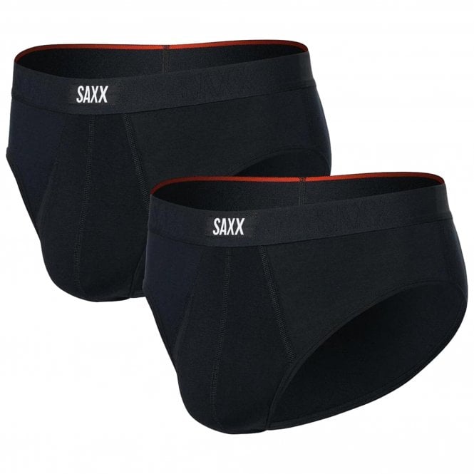 Saxx Mens Vibe Xtra Soft Comfort Brief Fly 2 Pack