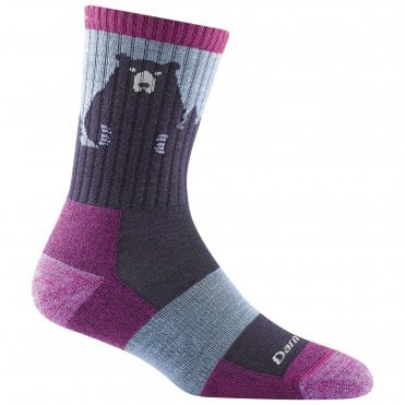 Womens Bear Town Micro Crew Light Cushion Sock