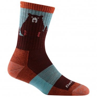 Womens Bear Town Micro Crew LW with Cushion Sock